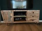 A symmetrisch tv meubel hout, Huis en Inrichting, Kasten | Televisiemeubels, Ophalen, Gebruikt, 25 tot 50 cm, Minder dan 100 cm