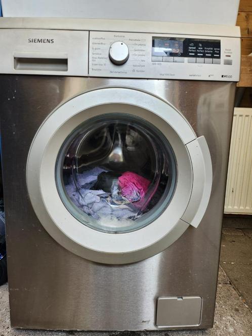 siemens 8KG iQ500 rvs wasmachine, Witgoed en Apparatuur, Wasmachines, Gebruikt, Voorlader, 8 tot 10 kg, 85 tot 90 cm, Minder dan 1200 toeren
