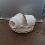 5 witte kop en schotels met goudkleurig randje, Ophalen, Zo goed als nieuw, Kop en/of schotel