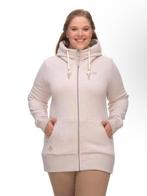 Ragwear Plus vegan dik vest NESKA ZIP beige mêlee mt, Ragwear, Ragwear, Overige kleuren, Trui of Vest