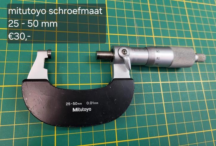 Micrometers schroefmaten mitutoyo pav, Doe-het-zelf en Verbouw, Draaibanken, Gebruikt, Ophalen of Verzenden