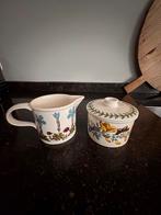 Suikerpot en melkkannetje Botanic Garden van Portmeirion, Huis en Inrichting, Keuken | Servies, Gebruikt, Overige typen, Ophalen of Verzenden