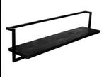 Wandplank Mango Hout & Zwart Metaal - Nieuw!, Ophalen, Nieuw