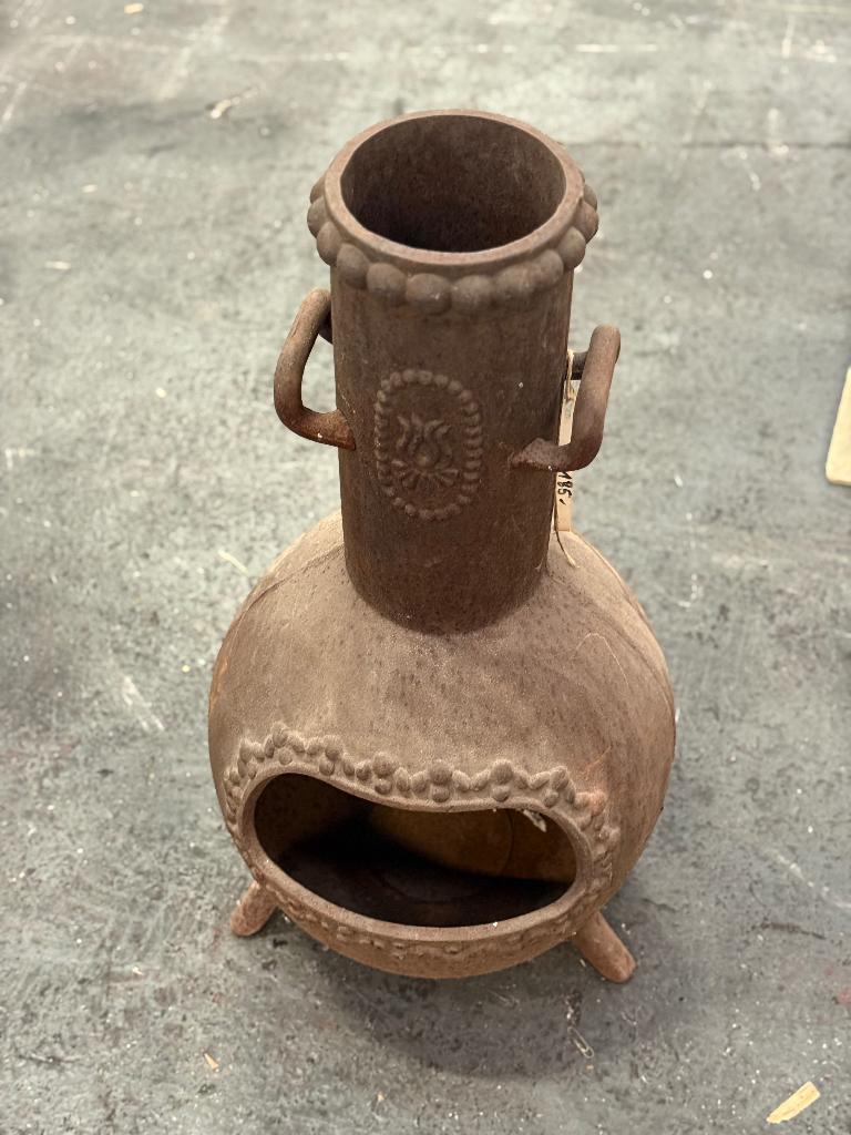 Gietijzeren potkachel, Ophalen, Gebruikt