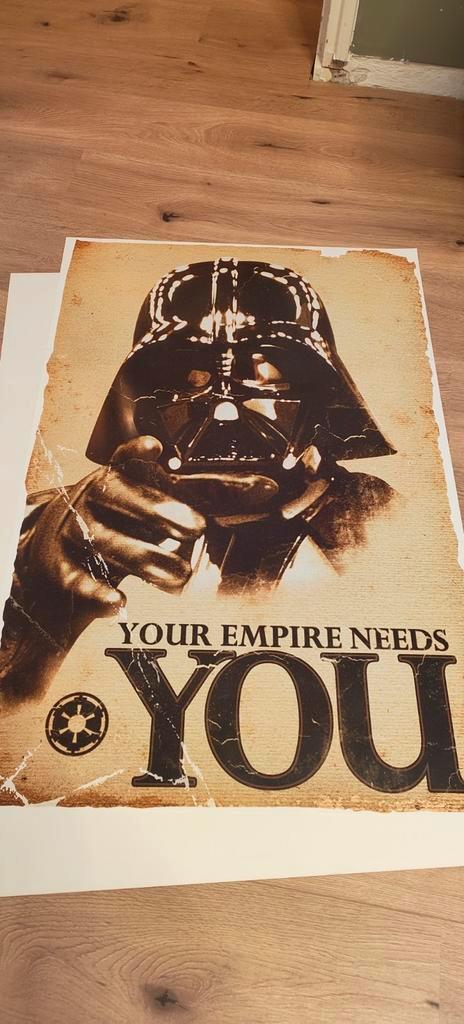 Poster Darth Vader, 90x60, Verzamelen, Posters, Zo goed als nieuw, Film en Tv, A1 t/m A3, Ophalen