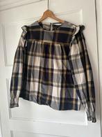 Stijlvol geruite tuniek blouse met pofmouwen en ruche By Bar, Ophalen of Verzenden, Zo goed als nieuw, Maat 38/40 (M), Overige kleuren