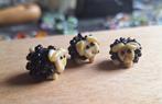 3 x handgemaakte lampwork kraal schaap, Hobby en Vrije tijd, Kralen en Sieraden maken, Verzenden, Nieuw, Kraal
