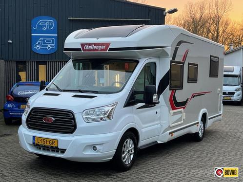 Challenger Graphite 358EB Automaat, Hefbed, Luifel,Queensbed, Caravans en Kamperen, Campers, Bedrijf, tot en met 4, Half-integraal