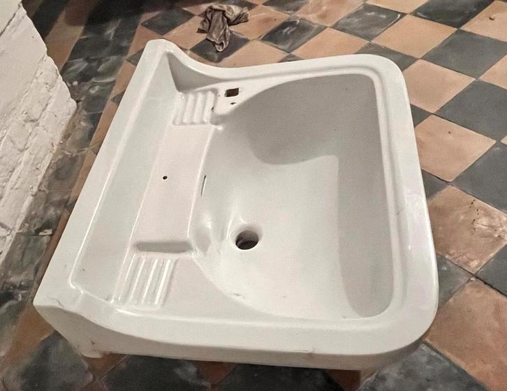 Royal Sphinx Wastafel - Vintage Stijl, Doe-het-zelf en Verbouw, Sanitair, Gebruikt, Wastafel, Steen, Ophalen