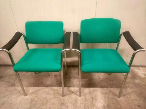 Twee leuke kantoorstoelen., Huis en Inrichting, Bureaustoelen, Nieuw, Bureaustoel, Groen, Ergonomisch, Ophalen