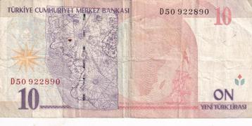 Turkije 10 nieuwe lira 2005 beschikbaar voor biedingen