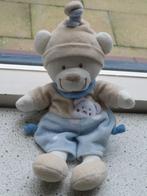 Beer merk Nicotoy velours met blauwe broek, Ophalen of Verzenden, Zo goed als nieuw, Beer