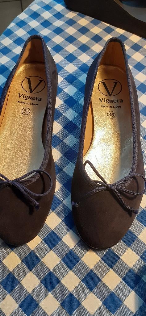 dames schoenen, Kleding | Dames, Ballerina's, Verzenden, Blauw, Viguera made in spain