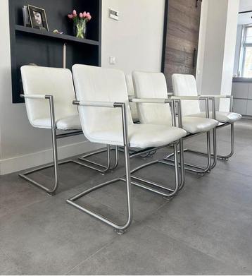 4/6/8/10 crème leder Henders & Hazel design eetkamerstoelen beschikbaar voor biedingen
