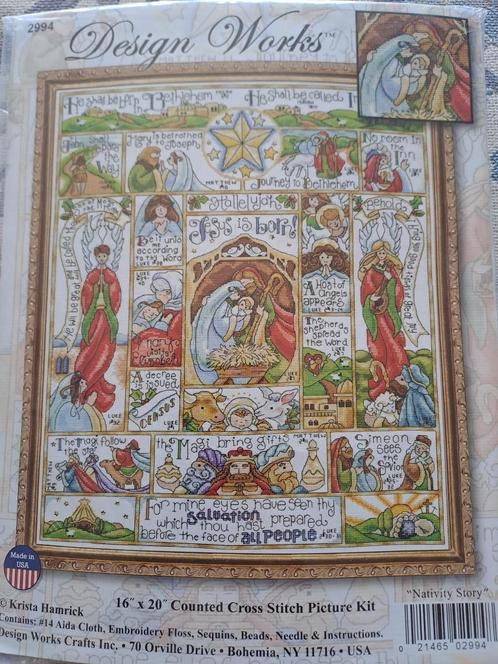Borduurpakket Nativity Story- Design Works, Hobby en Vrije tijd, Borduren en Borduurmachines, Nieuw, Borduurpakket, Ophalen of Verzenden
