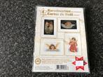 Nieuw borduurpakket 4 kerstkaarten engelen ,kruissteek kerst, Ophalen of Verzenden, Nieuw, Borduurpakket