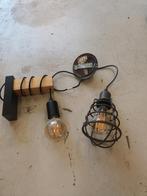 Twee industriële design lampen inclusief ledlamp, Ophalen of Verzenden, Minder dan 50 cm