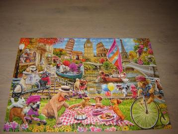 Puzzel Schmidt HONDENWAANZIN STEVE SUNDRAM 1000 st.   beschikbaar voor biedingen