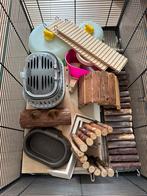 Hamsterkooi met accessoires, Dieren en Toebehoren, Knaagdieren en Konijnen | Toebehoren, Ophalen, Gebruikt