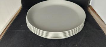 9x grote royalvkb grijze buitenservies borden beschikbaar voor biedingen