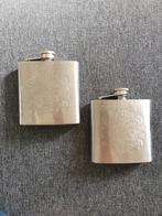 2x Roestvrijstalen Heupfles / veldfles - Weinig Gebruikt, Antiek en Kunst, Ophalen of Verzenden