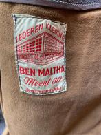 Mooie ouderwetse lederen jas voor op de brommer, Ophalen, Jas | leer, Tweedehands, Heren