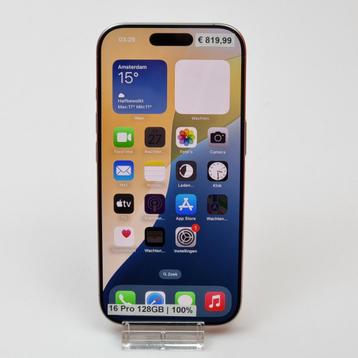 iPhone 16 Pro 128GB Natural Titanium | Accu: 100% beschikbaar voor biedingen