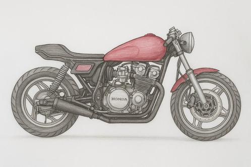 Caferacer  Honda CB650sc / CBX650 project met vele extra's, Motoren, Onderdelen | Honda, Gebruikt, Ophalen