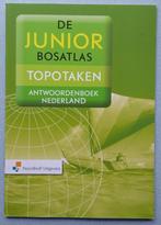 9789001120061 unior Bosatlas Topotaken Antw.boek Nederland, Verzenden, Zo goed als nieuw, Overige niveaus, Aardrijkskunde