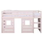 Halfhoogslaper - Ties, whitewash. Stevig en Leuk!, Ophalen, Zo goed als nieuw, Halfhoogslaper