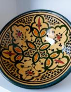 Marokaans aardewerk geglazuurd vintage schaal, Huis en Inrichting, Keuken | Potten en Pannen, Overige materialen, Overige typen