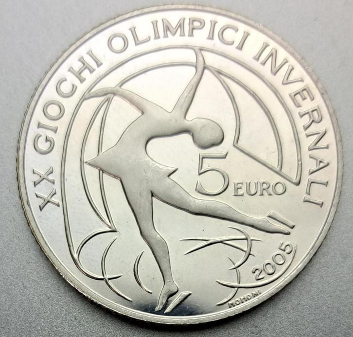 Italië, 5 Euro 2005 - zilver Proof, Postzegels en Munten, Munten | Europa | Euromunten, Losse munt, 5 euro, Italië, Zilver, Ophalen of Verzenden