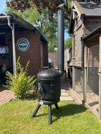 Te koop tuinkachel met ruitjes houtkachel overkapping BBQ, Tuin en Terras, Ophalen, Hademo@telfort.nl, Amer 2 7333 lp apeldoorn