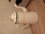 Emaille beige koffie pot kan gouden bies groen, Antiek en Kunst, Antiek | Emaille, Ophalen of Verzenden