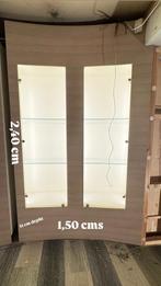 Glazen Vitrinekast met Slot winkel, Gebruikt, 100 tot 150 cm, Ophalen of Verzenden, Glas