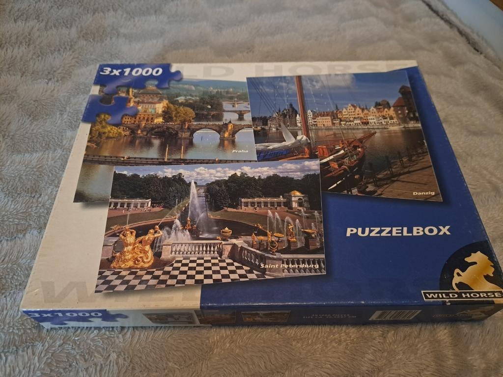 Paleis Puzzel - 3x1000 stukjes, Ophalen of Verzenden, Meer dan 1500 stukjes, Zo goed als nieuw, Legpuzzel