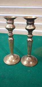 kandelaars verzilverd 2 stuks, Ophalen of Verzenden, 'T Olde Gre-j, Info@toldegrej.nl, Endepoelstraat 20f Didam