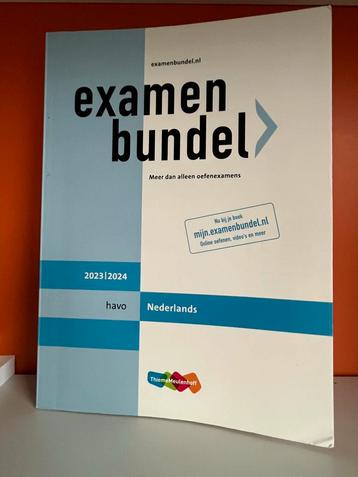Examenbundel Nederlands Havo 2023-2024 beschikbaar voor biedingen