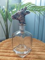 Glazen Karaf met Giraffe Dop - Zeer Apart!, Ophalen, Overige kleuren, Minder dan 50 cm, Glas