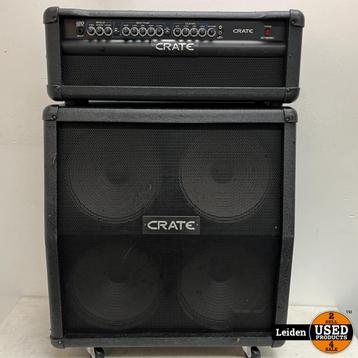 Crate Gt 1200 H Head Versterker + Cabinet G412 Sl 4 X12 Spea beschikbaar voor biedingen