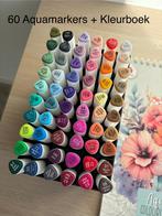 60 Aquamarkers en Aquarel kleurboek van DecoTime, Ophalen of Verzenden, Zo goed als nieuw