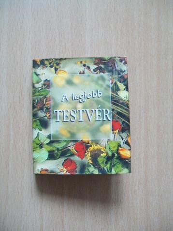 Mini boek Hongaars A legjobb testvér Beste broer zus 5x6 cm beschikbaar voor biedingen
