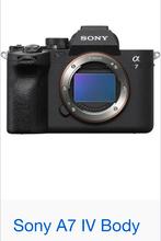 Sony a7iv, Audio, Tv en Foto, Fotocamera's Digitaal, Ophalen of Verzenden, Zo goed als nieuw, Sony, Geen optische zoom