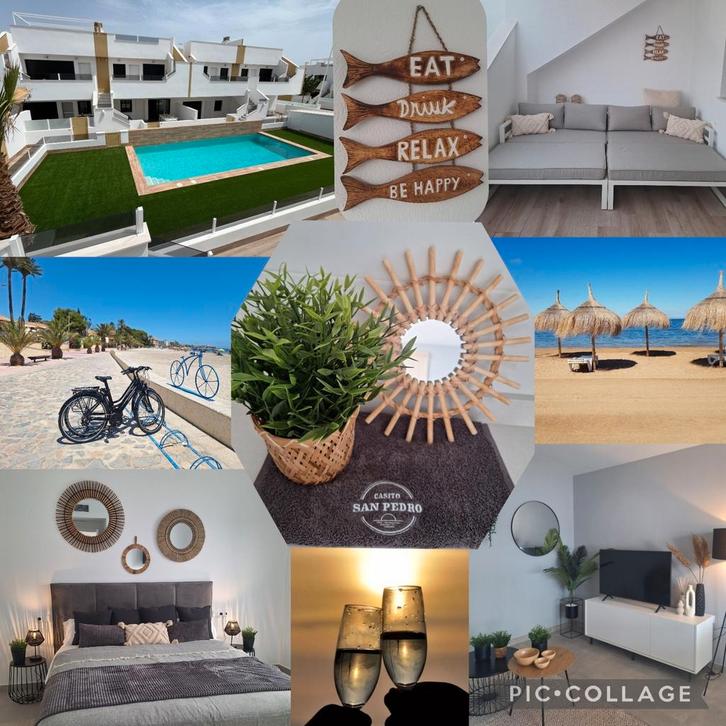 Prachtig appartement San Pedro Costa Calida, Vakantie, Vakantiehuizen | Spanje, Appartement, Aan zee, Aan meer of rivier, 2 slaapkamers