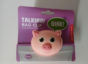 Talking Bag Clip Kikkerland beschikbaar voor biedingen