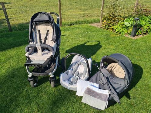 wandelwagen, Kinderen en Baby's, Kinderwagens en Combinaties, Gebruikt, Combiwagen, Overige merken, Met reiswieg, Verstelbare duwstang