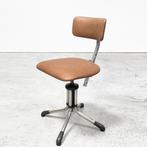 Vintage Gispen bureaustoelen, info en prijs in omschrijving., Ophalen, Gebruikt, Twee, Bruin