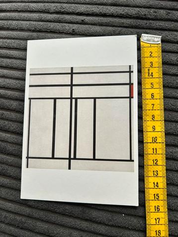 150. Kunstkaart Piet Mondrian beschikbaar voor biedingen