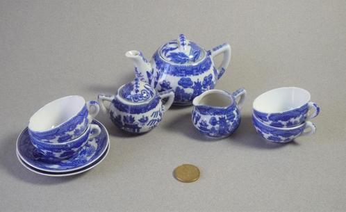 Blue Willow kinderservies, poppenservies, jaren '20-30, Antiek en Kunst, Antiek | Porselein, Verzenden