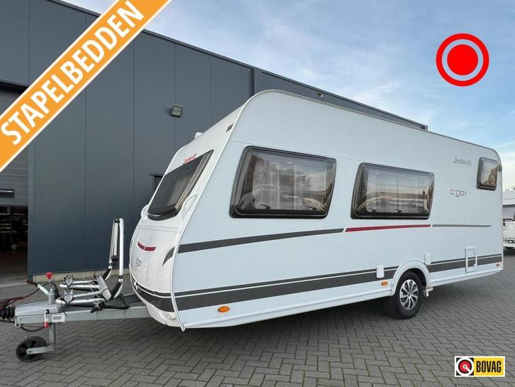 Dethleffs C'Go 495 QSK, Caravans en Kamperen, Caravans, Bedrijf, tot en met 5, Treinzit, Dethleffs, 2 aparte bedden, Dwars-stapelbed